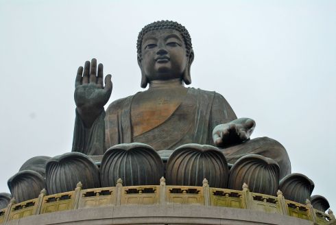 Gran Buda (Tian Tan) de la isla de Lantau, Hong Kong.